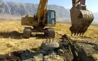 انسداد ۱۱۶ حلقه چاه غیرمجاز طی یک روز در میاندربند کرمانشاه 