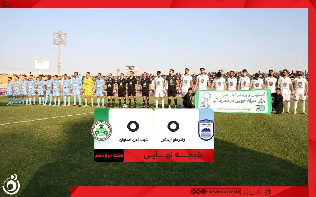 تقسیم امتیاز چادرملو و ذوب‌آهن در یزد/ صدرنشینی دوباره محقق نشد