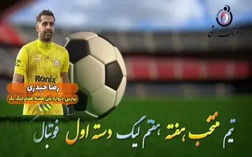 اختصاصی/ رضا حیدری؛ بهترین دروازه بان هفته هفتم لیگ یک/فیلم