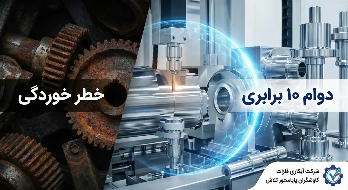 شرکت آبکاری فلزات کاوشگران پایامحور تلاش : راز پنهان دوام 10 برابری قطعات صنعتی