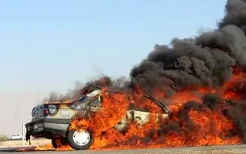 4 کشته در تصادف دلخراش پژو با تریلی در محور سرچم اردبیل