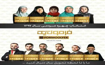 با رای خود، چهره ها برگزیده مردمی سال را معرفی کنید