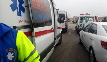 واژگونی اتوبوس در محور جم - فیروزآباد ۳ مصدوم داشت