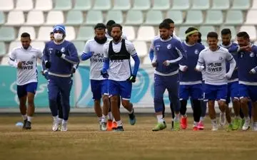 تمرین امروز آبی ها تعطیل شد