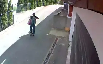 غافلگیری زن سالخورده در کوچه خلوت توسط سارق