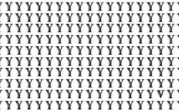 تیزبین ها فقط پیدا میکنند/ تست بینایی با پیدا کردن حرف y در تصویر