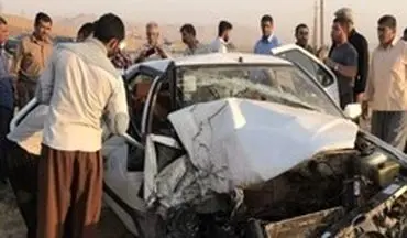 مصدومیت ۶ مسافر به دلیل برخورد مینی‌بوس با ۲ سواری پژو در اصفهان