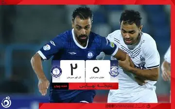 خلاصه بازی ملوان 0 - گل گهر سیرجان 2 + ویدئو