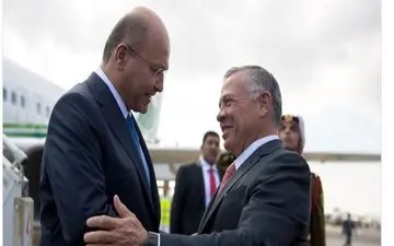 شاه اردن با مقامات عراق دیدار کرد