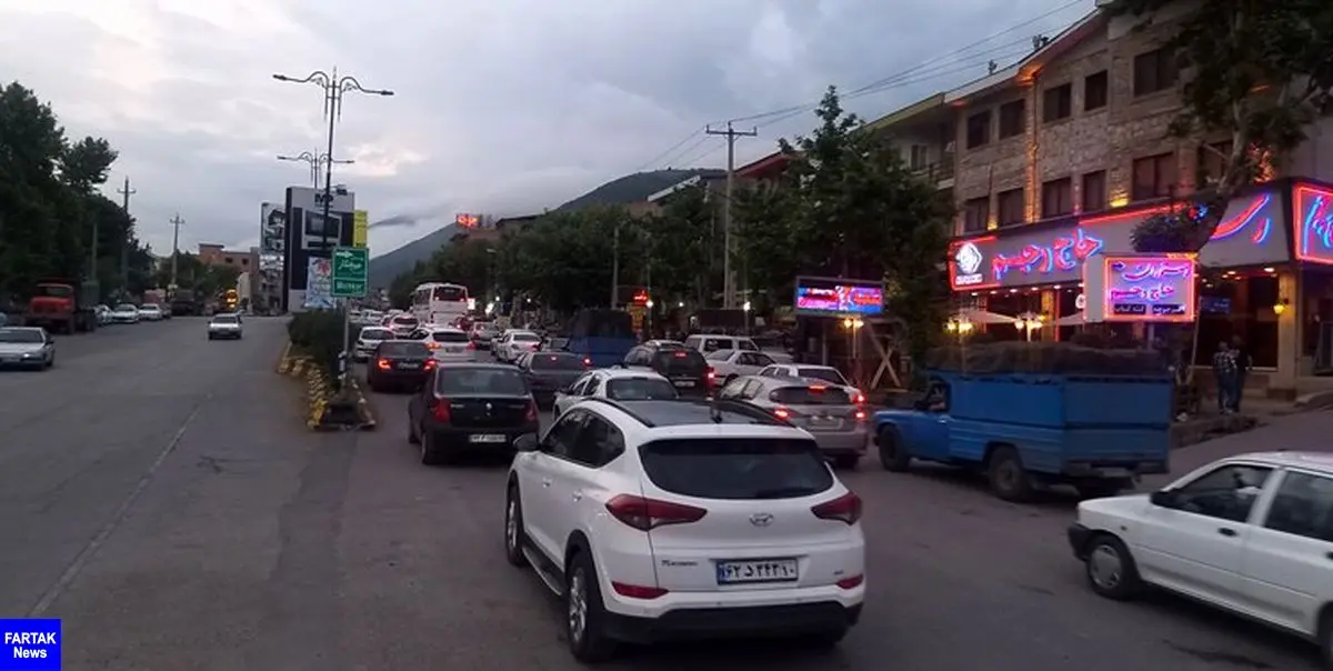 ترافیک سنگین در محورهای هراز و کندوان/تردد پرحجم خودرو در محور تهران-فشم