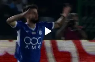 گل اول استقلال به ذوب آهن + ویدئو