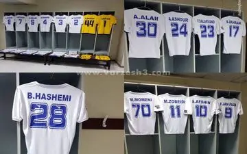عکس/رختکن استقلال خوزستان قبل از بازی آسیایی