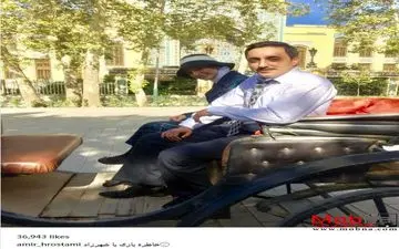 امیرحسین رستمی تصویری از پشت صحنه شهرزاد منتشر کرد (عکس)