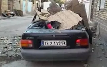 خسارات زمین لرزه 5.9 ریشتری در تازه آباد کرمانشاه + فیلم 