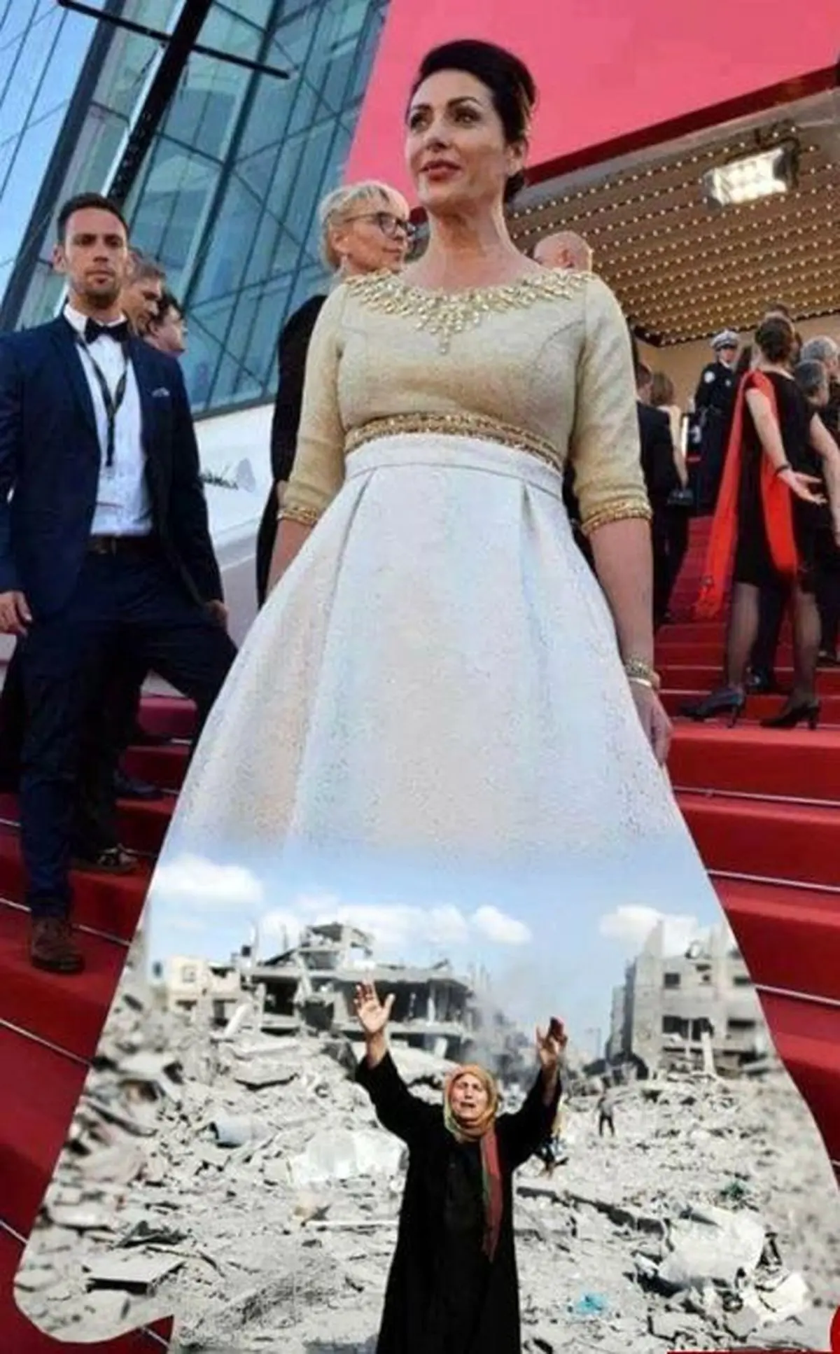 اعتراض خلاقانه به لباس جنجالی وزیر زن صهیونیست +تصاویر