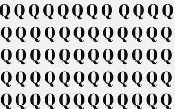 فکر میکنی خیلی تیز بینی؛ حرف O را در بین Q ها پیدا کن + پاسخ