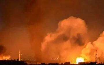 انفجار انبار مهمات در حومه درعا کار جنگنده‌های اسرائیل بود