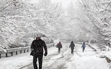 بارش سنگین برف تا سه‌شنبه/کاهش ۱۵ درجه‌ای دما