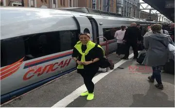 تیپ و حجاب جالب نفیسه روشن در روسیه (عکس)