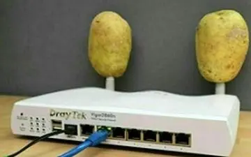 در کنار Wi-Fi سیب زمینی قرار دهید 