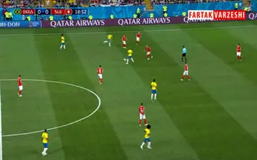 سوپرگل کوتینیو؛ گل اول برزیل به سوئیس + فیلم 