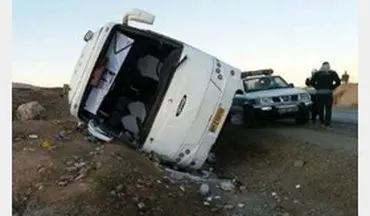 واژگونی خونین اتوبوس مسافربری در زنجان
