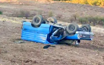 تصادف مرگبار در جاده کزنار الیگودرز: ۲ کشته بر اثر خروج نیسان از جاده