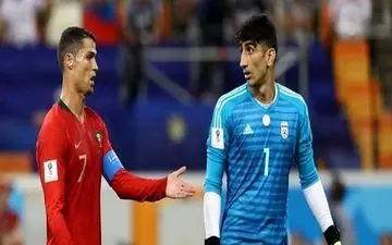 بیرانوند:  در مهار پنالتی رونالدو بینی‌ام کمکم کرد!