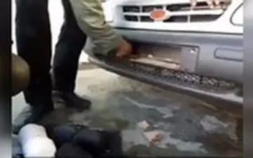 جاسازی عجیب مشروبات الکلی در پراید