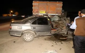 حادثه دلخراش در جاده مشهد؛ تصادف پژو و کامیون جان یک نفر را گرفت