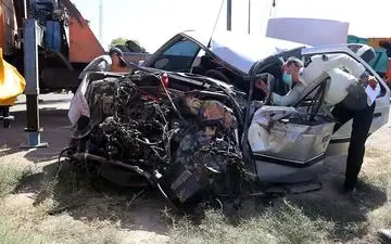 تصادف هولناک پژو 405 در مشهد 