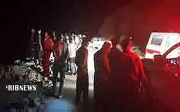 پرواز مرگبار نیسان آبی به دریاچه سد رودبار الیگودرز 