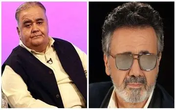 تصویر لو رفته از اکبر عبدی در کنار معین خواننده لس‌آنجلسی