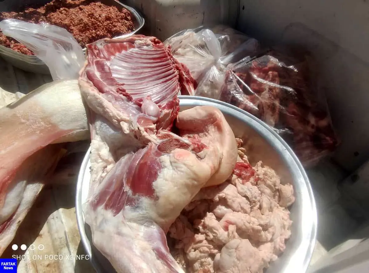 کشف ۵۰۰ کیلوگرم گوشت کشتار غیرمجاز در کرمانشاه     