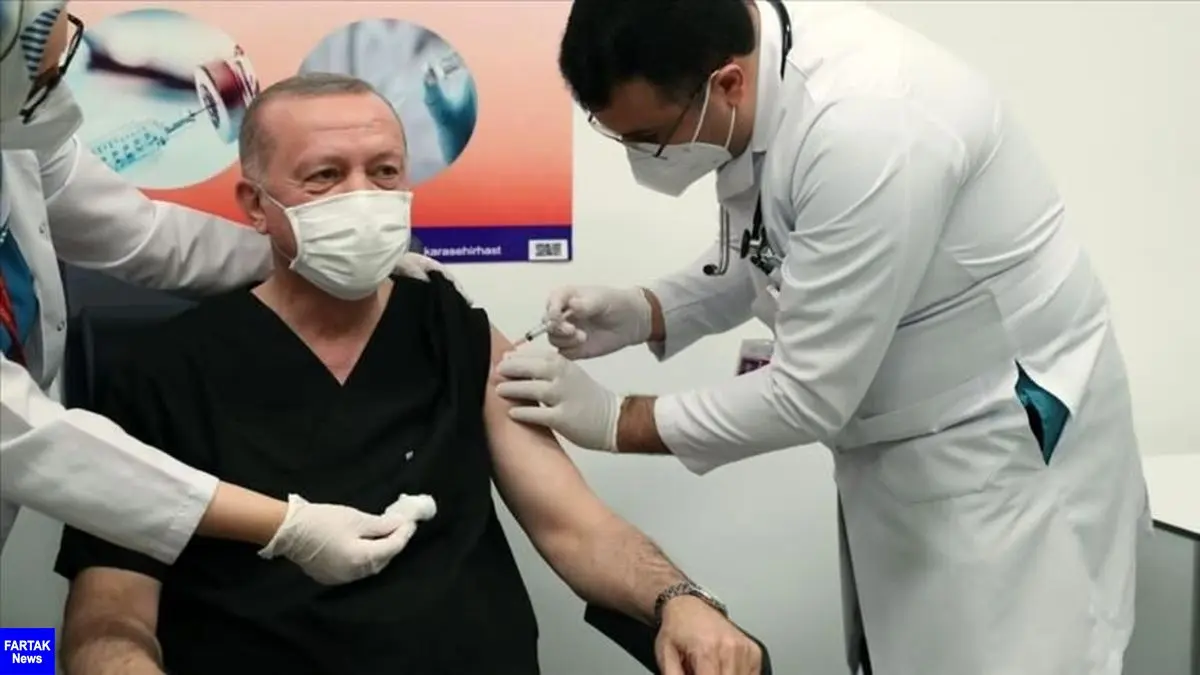 اردوغان با واکسن سینوواک چینی واکسینه شد