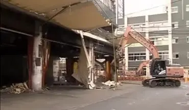  لحظه تخریب بازار قدیمی ماهی فروشان در توکیو+فیلم