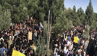 مراسم خاکسپاری شهدای حوادث تروریستی در بهشت زهرا + فیلم