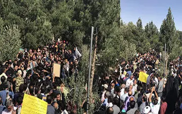 مراسم خاکسپاری شهدای حوادث تروریستی در بهشت زهرا + فیلم