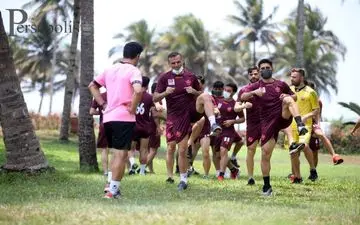 تمرین سبک پرسپولیس در روز بازی با گوا
