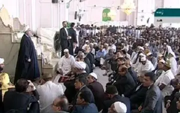 بخشی از صحبت های حسن روحانی در نمازجمعه حیدرآباد هند + فیلم