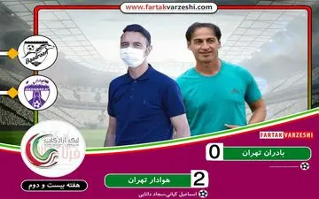 فرصت سوزی بادران در روز متوقف شدن مدعیان/جنجال داوری در شهر آورد لیگ یک