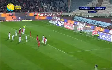 پنالتی از دست رفته پرسپولیس برابر ماشین سازی + فیلم