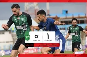 خلاصه بازی ملوان 1 - خیبر خرم آباد 0 + ویدئو