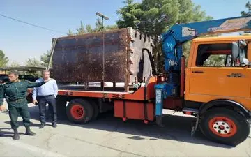 کشف و ضبط یک دستگاه کوره تولید زغال به روش صنعتی در کرمانشاه