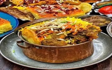 طرز تهیه قابلی پلو خوشرنگ و خوشمزه !