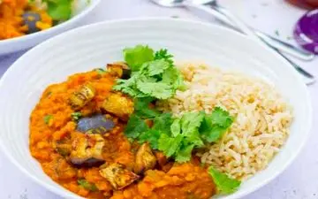 رژیم وگان| خورش قیمه بادمجان بدون گوشت!