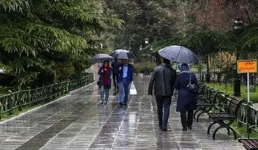 بارش پراکنده باران در 8 استان