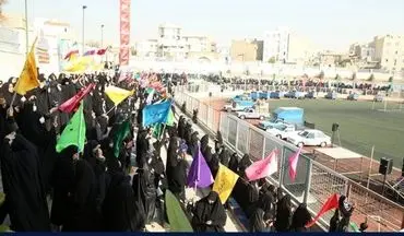 اجتماع 12 هزار نفری جهادگران بسیجی فاطمی 2 در محله هرندی تهران