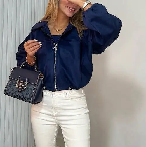 استایل پاییزی با بامبر جکت