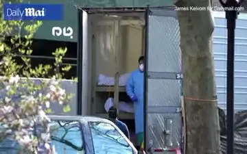 تصاویر دلخراش از یخچال‌های پر شده فوت‌شدگان کرونایی در نیویورک